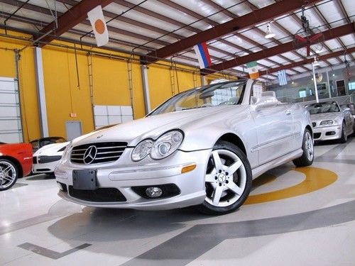 05 mercedes clk500 cabriolet auto harmon kardon cdc amg alloys keyless go 40k