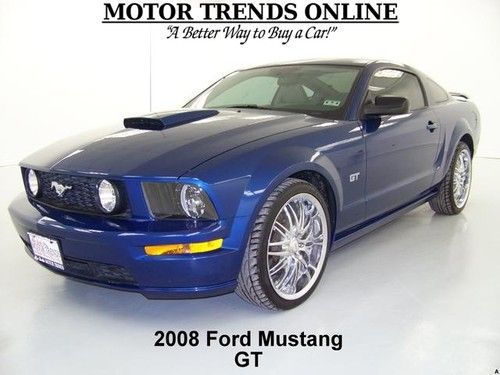 Gt premium leather custom wheels hood scoop intake 2008 ford mustang 60k