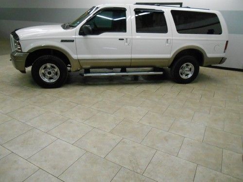 05 excursion eddie bauer 4wd diesel tv/dvd we finance texas!!