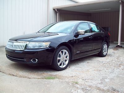 2007 black 4door zephyr lincoln mkz sedan fwd chromewheel tan interior one owner