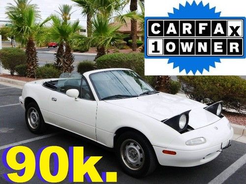 1996 mazda mx-5 miata with only 90k cold a/c runs great absolute sale no reserve