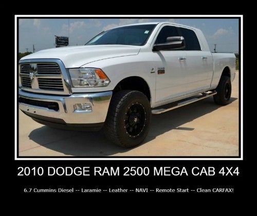 4x4 cummins diesel -- 1 owner -- navi -- leather -- remote start -- clean carfax