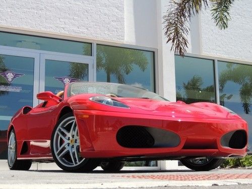 Naples florida 1 owner garage kept 430 spider red tan 9k miles fully serviced !!