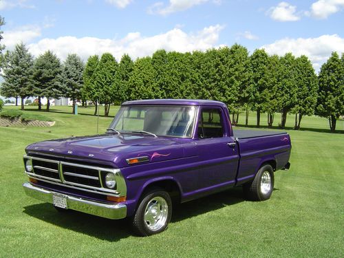 1971 ford f 100 frame off resto mod 2 wheel drive short box truck show truck