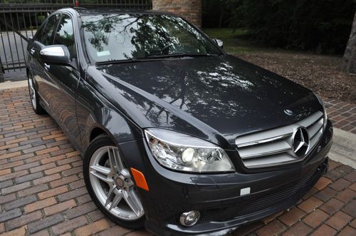 2009 c350 sport.no reserve.leather/navi/moon/heated/18's/shade/salvage/rebuilt