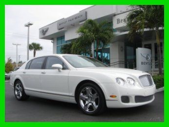 09 glacier white twin-turbo w12 awd sedan *piano black trim *chrome sport wheels