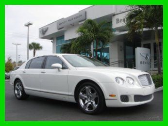 09 glacier white twin-turbo w12 awd sedan *piano black trim *chrome sport wheels