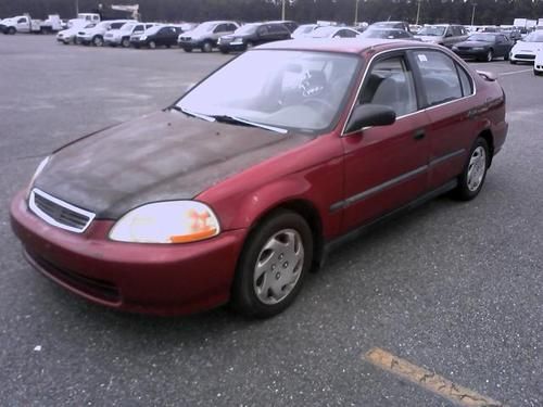 No reserve 1997 honda civic lx sedan 4-door 1.6l gas efficient great deal