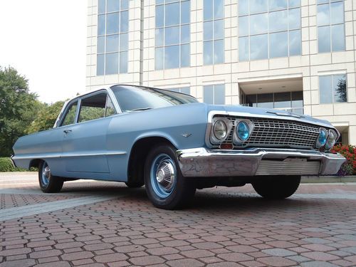 1963 chevrolet bel air 2-door, 89k original miles - true barn find survivior