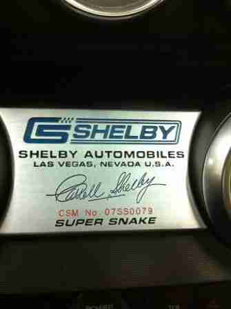 2007 GT500 Super Snake, White w/Black stripes, Black Interior, 2694 miles,, US $78,000.00, image 2