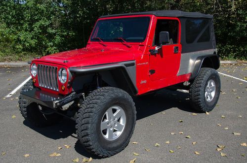 97 jeep wrangler 5.3l v8, lifted, locked, 3/4 link, stretched to unlimited, 37's