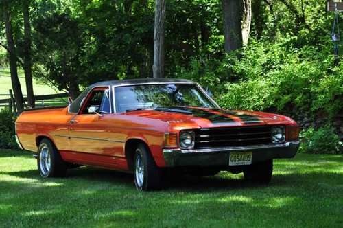 1972 el camino flame orange 350