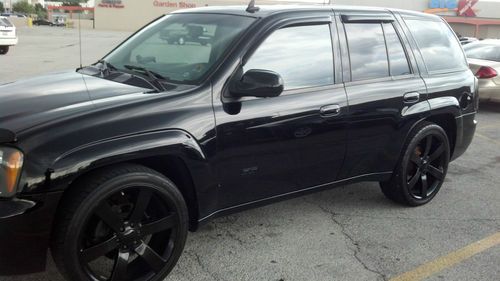 06 chevy chevrolet trailblazer ss black on black 22