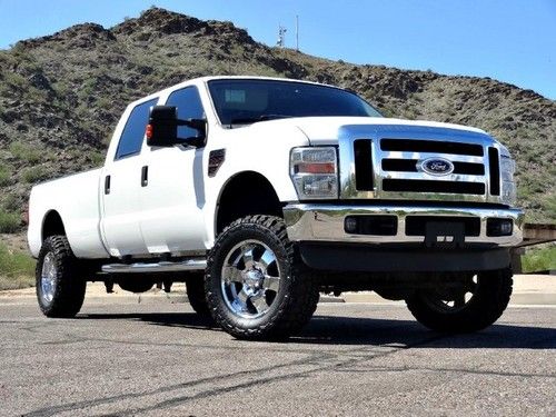 No reserve 2008 ford f-350 lariat crew cab 4x4 lifted turbo diesel | one owner