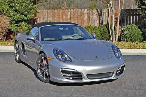 2014 porsche boxster s, six speed manual, silver, navigation, bose, brand new