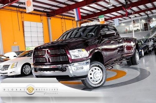 12 dodge ram 3500 crewcab 4wd diesel laramie longhorn 1-own 29k nav cam dvd pdc