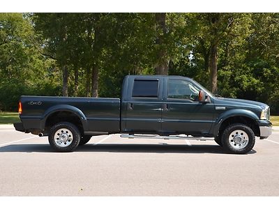 2006 ford super duty f350 xlt  f-250 srw crew cab diesel 6.0l 4x4 clean carfax