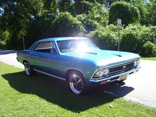 Stunning real 138 1966 chevelle supersport 396 marina blue/black must see!