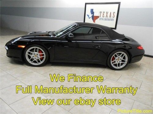 11 911 s cab convertible gps navi leather heated seats finance texas