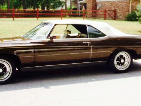 1974 buick lesabre luxus convertible 2-door 7.5l 73,000 mi. chocolate brown