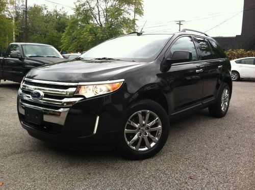 2011 ford edge sel awd noreserve rebuild salvage 18" rearcam sync lthr 10 11 12