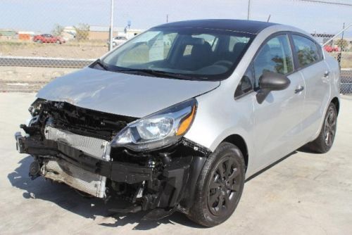 2013 kia rio lx damaged salvage only17k miles economical perfect fixer wont last