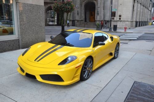 2009 ferrari f430 scuderia yellow over black 6k miles stripes! novitec exhaust!!