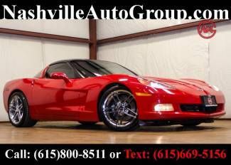 2007 red z51 coupe w/ glass targa navigation zo6 auto hud direct nashville trad