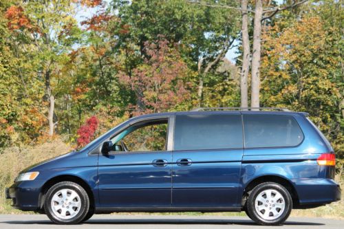 2003 honda odyssey ex-l dvd tv heated leather one owner clean carfax only 92k!