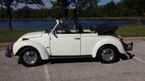 1978 volkswagon beetle convertible - white