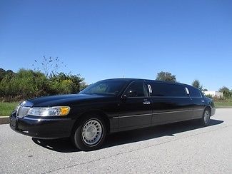 2001 lincoln town car stretch limo leather clean ready to go buy now