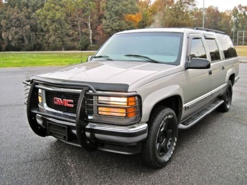 99 gmc suburban 4x4 4wd slt hunter special brush guard loaded