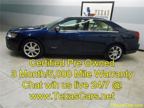 07 mkz gps navi leather heated/cooled seats sunroof finance warranty texas