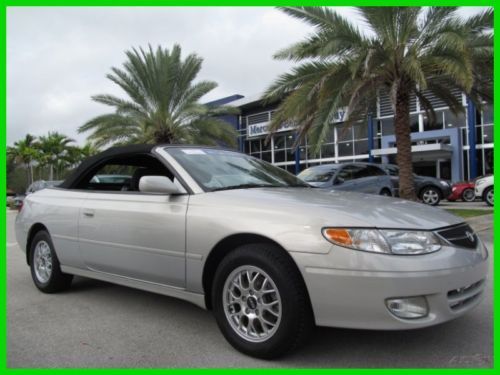 01 silver solara 2.2l i4 convertible *jbl sound *bbs alloy wheels *low miles *fl