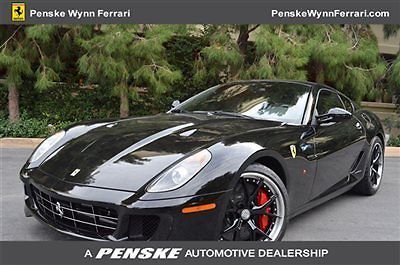 2010 ferrari 599 gtb hgte f1 nero ultra low mileage penske wynn ferrari maserati