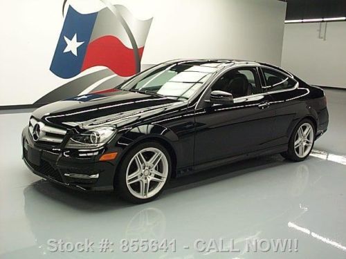 2012 mercedes-benz c250 coupe p1 pano roof nav 15k mi!! texas direct auto