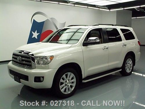 2010 toyota sequoia platinum sunroof nav dvd 20&#034; wheels texas direct auto