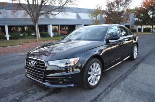 2012 audi a6 3.0 quattro clean carfax 1 owner prestige package i-pod bose loaded