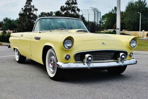 Simply gorgeous 1955 ford thunderbird convertible port hole top wires no reserve