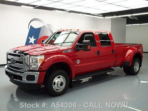 2014 ford f-450 crew 4x4 diesel dually rear cam 9 miles texas direct auto