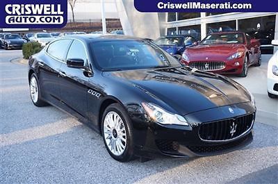 New 2014 maserati quattroporte s q 4 all wheel drive ferrari v6 nero black nav