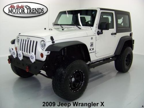 2009 jeep wrangler 4x4 x hardtop lifted custom bumper wheels light kit 49k