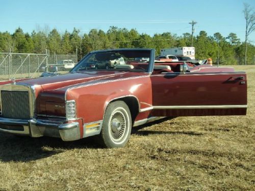 1977 lincoln continental convertible  estate sale very rare find priced to sell