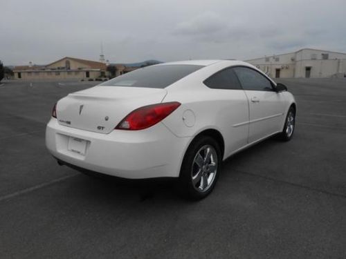 2006 pontiac g6 gt coupe low mileage white 57,325 miles