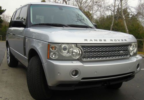 2006 range rover supercharged, navigation, dvd, air suspension, backup camera
