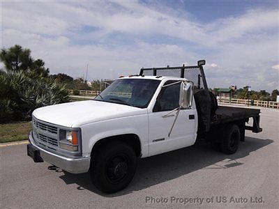 2000 chevrolet c3500 custom flatbed work truck one owner clean carfax 2 dr regul