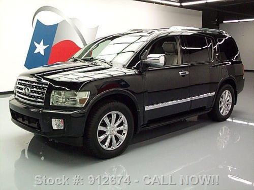 2008 infiniti qx56 7-pass sunroof nav dvd rear cam 77k! texas direct auto