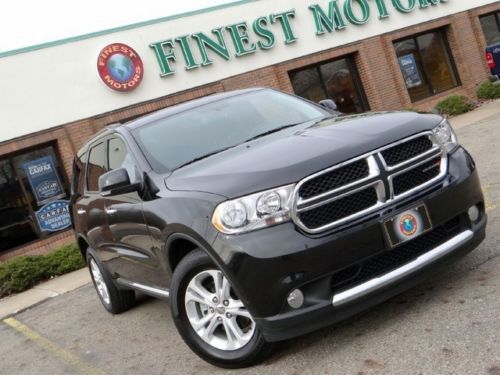 2013 dodge durango crew awd v6 warranty camera*dvd*heated all seats*keyless-go