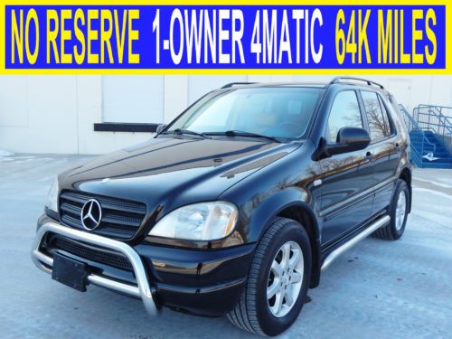 No reserve 64k 4matic awd ml320 bmw x3 x5 4x4 cadillac escalade ml500 00 01 02