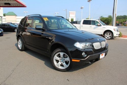 08 x3 heated leather awd 4x4 finance sunroof panoramic premium cold weather